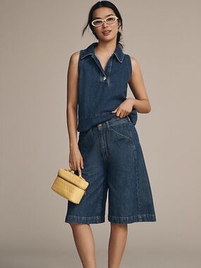 Mid-Rise Culottes
PILCRO 
NWOT
Color - Dark wash